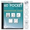 Better Office Products Presentation Book, 60-Pocket, Black, W/Clear View Front Cover, 8.5in. x 11in. Sheets 32040 - alternate 3